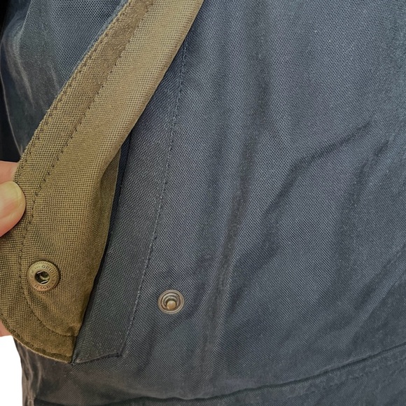 LL Bean Men’s Blue Canvas Field Barn Coat Removable Down Quilted Lining - Large - Picture 3 of 16